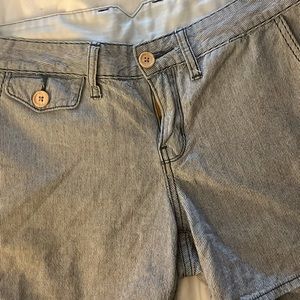 Lucky Brand Vintage Dispatcher Shorts Striped Pinstripe lightweight Womens 4/27